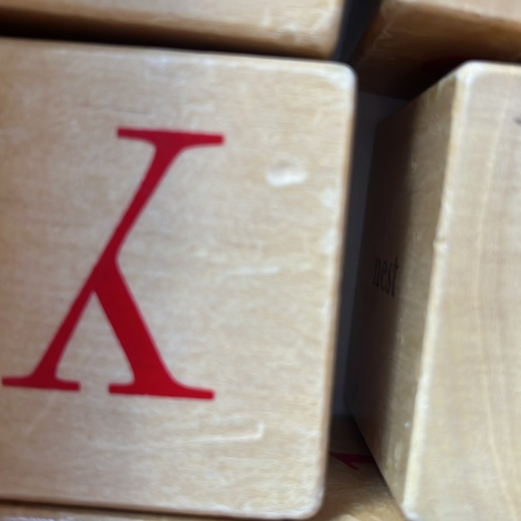 Pottery Barn Kids Wooden Alphabet Blocks with pictures and Letters - Picture 8 of 9